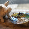 Purification set of Avalon shell and crystal tin plate [for white sage, incense, and candles]