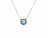Larimar K18 necklace [Peace and healing] LUCAS - Chou