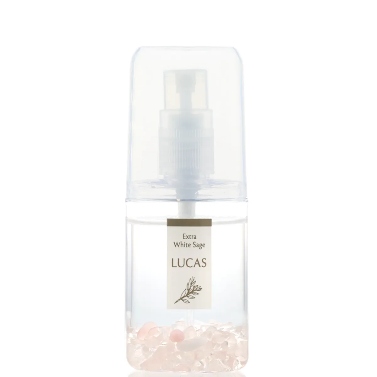 White Sage Purifying Spray LUCAS Pocket size [100% natural ingredients, ROSE QUARTZ]